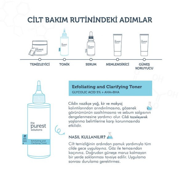 The Purest Solutions Exfoliating + Clarifying Toner 200 ml - Resim 4
