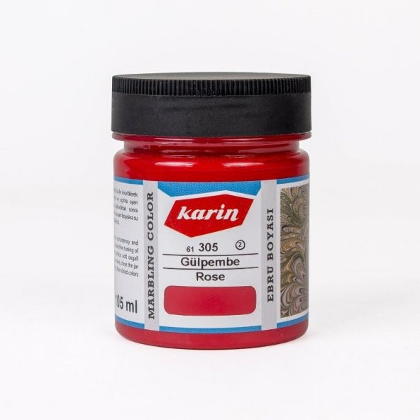 Karin Ezilmiş Ebru Boyası 105ml 305 Gül Pembe ürün görseli 1