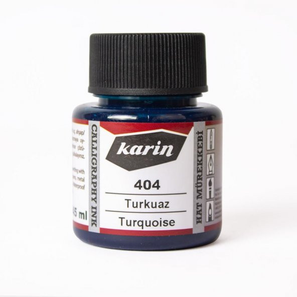 Karin Hat Mürekkebi 45ml Turkuaz 404 ürün görseli 1