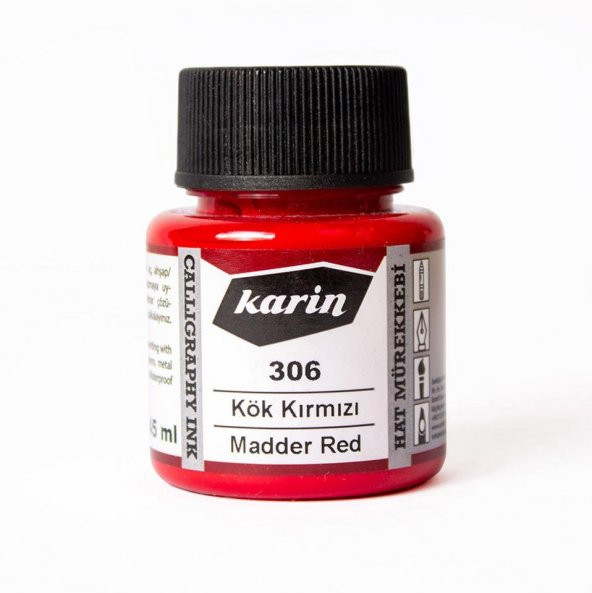 Karin Hat Mürekkebi 45ml Kök Kırmızı 306 ürün görseli 1