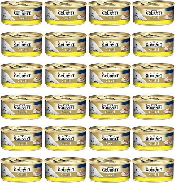 Gourmet Gold Kiyilmiş Tavuk Etli Yetişkin Kedi Konservesi 85 Gr 24 Adet ürün görseli 1
