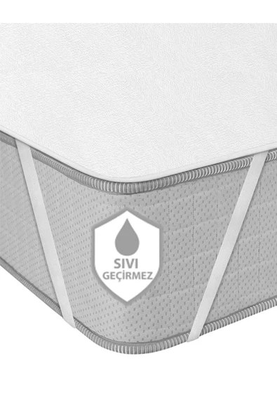 SUVAY Micro Su Sıvı Geçirmez Alez Tek ve Çift Kişilik Beyaz Yatak Koruyucu Alez ürün görseli 1