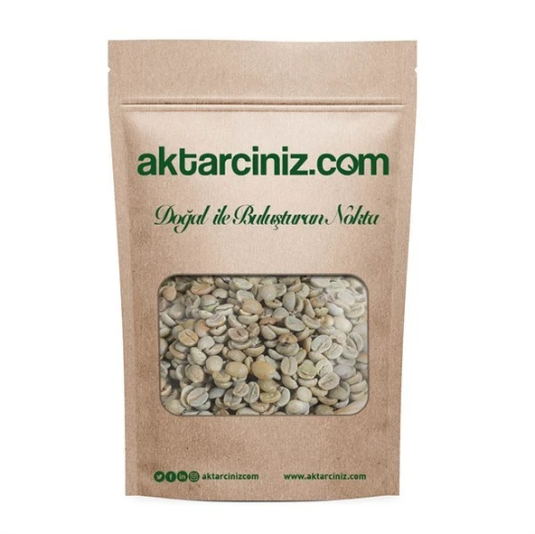 Yeşil Kahve Çekirdek 500 Gr. Kavrulmamış Kahve Çekirdeği Çiğ ürün görseli 1