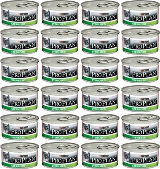 Pro Plan Sterilised Ton Ve Somonlu Kısırlaştırılmış Kedi Konservesi 85Gr (24 Adet) ürün görseli 1