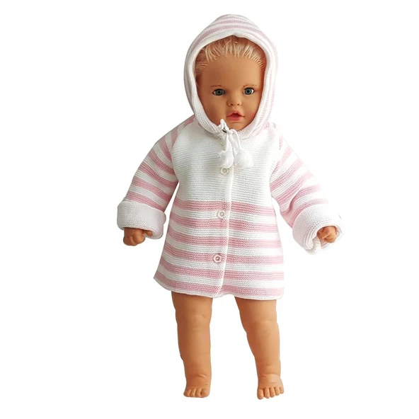 Triko Pembe Bebek Hırka - Resim 4