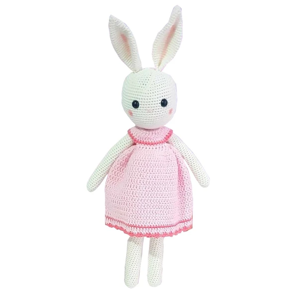 Örgü Amigurumi Oyuncak Bebek Pembe - Resim 3