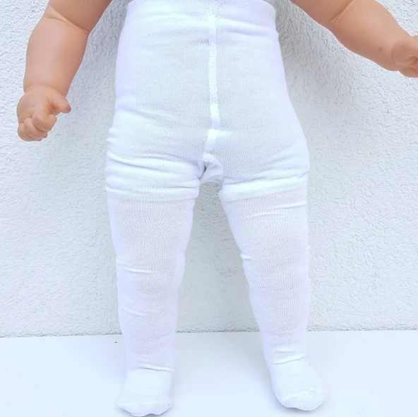 Beyaz Bebek Külotlu Çorap - Resim 10