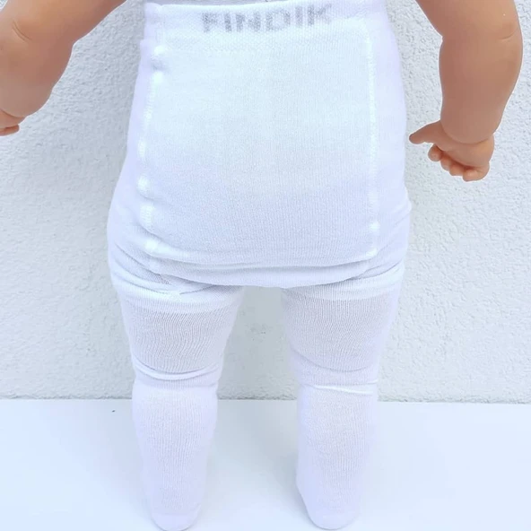 Beyaz Bebek Külotlu Çorap - Resim 2