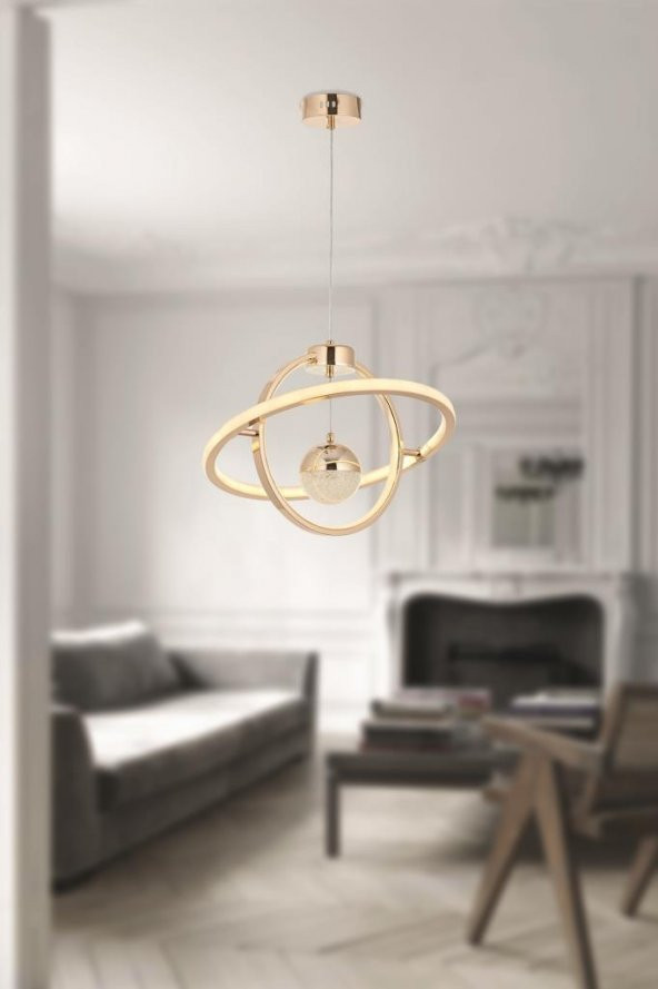 Eray Aydınlatma 166079-40 Led Gold Avize - Resim 2