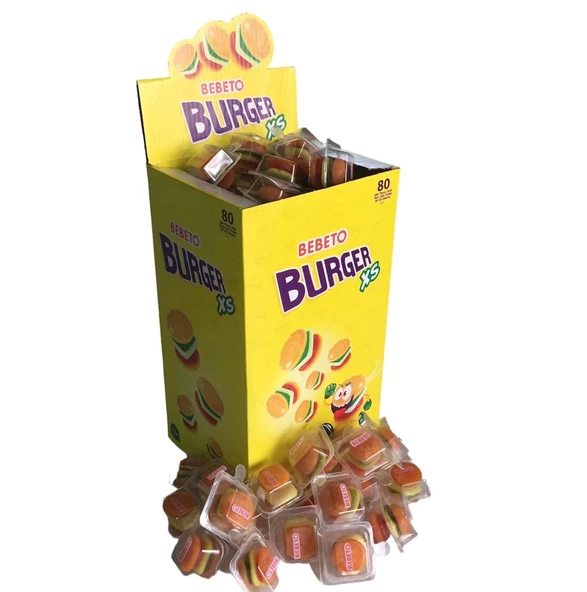 Bebeto Burger Xs Şekerleme 10 Gr 80 Adet ürün görseli 1