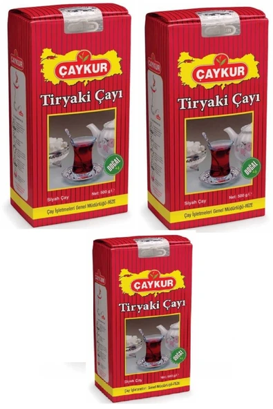 Çaykur Tiryaki 500 gr 3lü Paket Dökme Çay ürün görseli 1