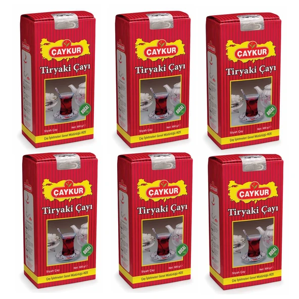 Çaykur Tiryaki 500 gr 6lı Paket Dökme Çay ürün görseli 1