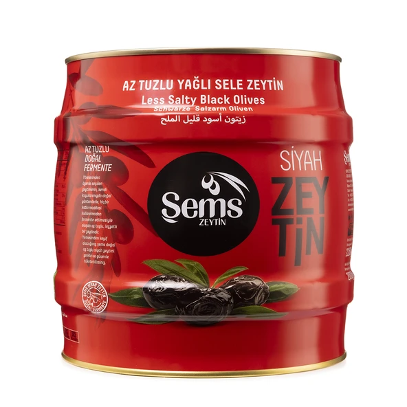 Şems Siyah Zeytin 2 Kg -291-320 Kalibre ürün görseli 1