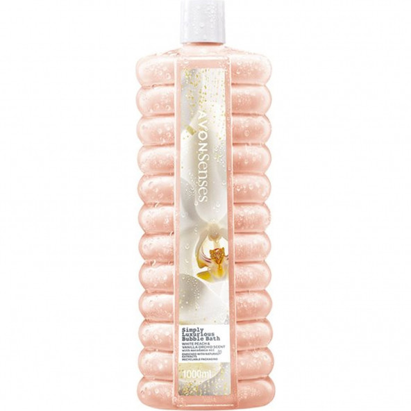 Avon Simply Luxurious Beyaz Şeftali ve Vanilya Orkide Kokulu Banyo Köpüğü 1 Lt. ürün görseli 1