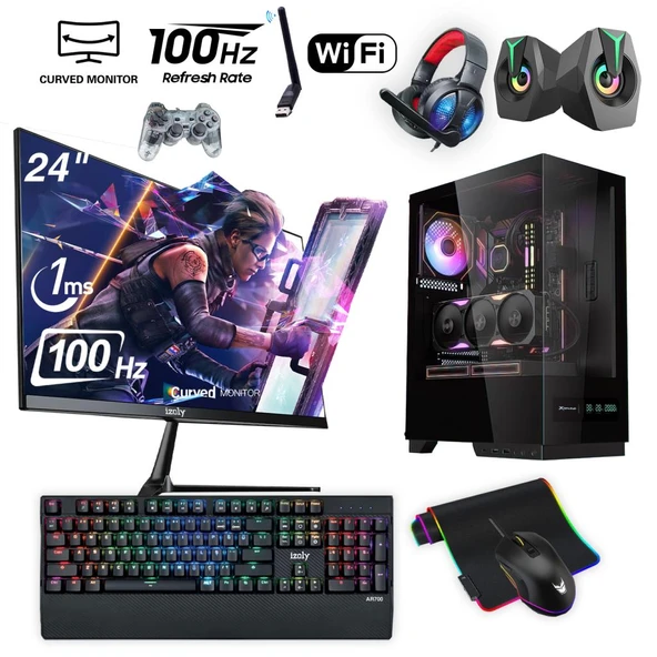 İzoly Ancient X i5-10400F 16GB 512GB M.2 NVMe GTX 1660S 6GB 24" Oyuncu Oem Seti ürün görseli 1