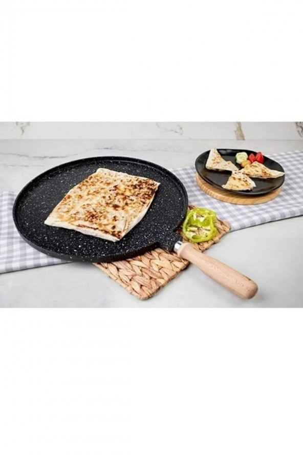 Hanımeli Döküm Granit Gözleme & Kızartma Tavası 36cm ürün görseli 1