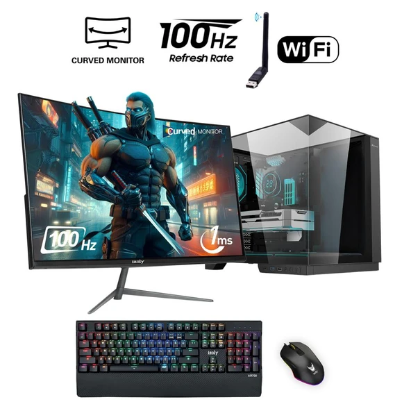 İzoly Veras X i5-10400F 32GB 256GB M.2 NVMe GTX 1660S 6GB 24" Oyuncu Oem Seti ürün görseli 1