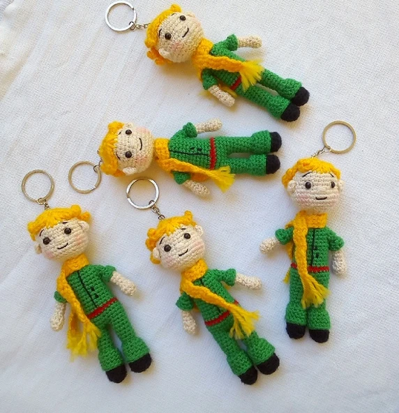 Küçük Prens Amigurumi Anahtarlık Oyuncak ürün görseli 1