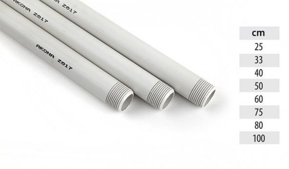 PVC Uzatma Borusu (Beyaz)-75 cm-5 Adet ürün görseli 1