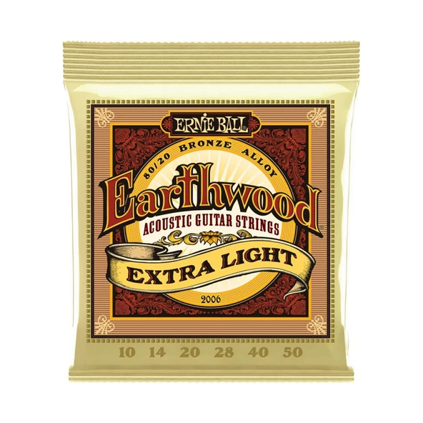 Ernie Ball P02006 Extra Light 10-50 Akustik Gitar Teli ürün görseli 1