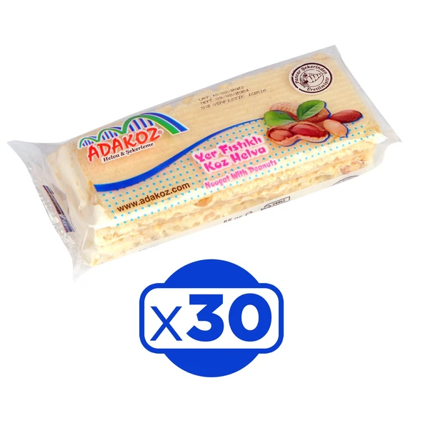 Adakoz Helva Yer Fıstıklı Koz Helva 55 gr 30 lu ürün görseli 1
