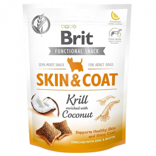 Brit Care Function Snack Skin Coat Krill Köpek Ödülü 150gr ürün görseli 1