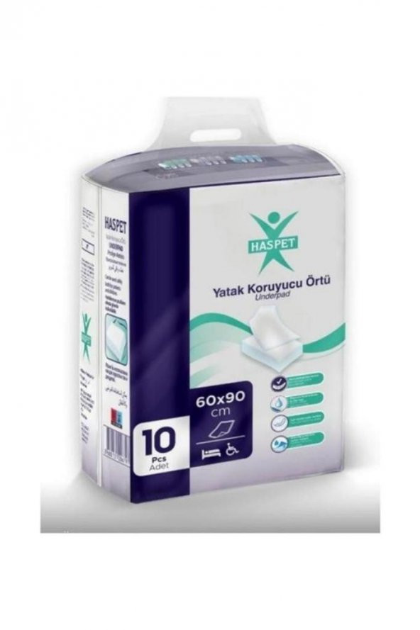 Haspet Yatak Koruyucu Örtü 60X90 cm 10'lu ürün görseli 1