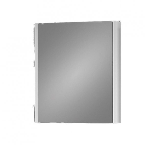 Denko Natalia 60 cm MDF Antrasit Gri Banyo Dolabı Aynalı Üst Modül ürün görseli 1