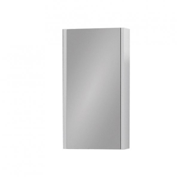 Denko Natalia 40 cm MDF Kül Gri Banyo Dolabı Aynalı Üst Modül ürün görseli 1