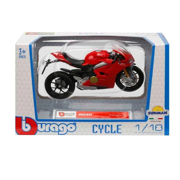 Sunman 1:18 Burago DUCATI Panigale V4 - Resim 2