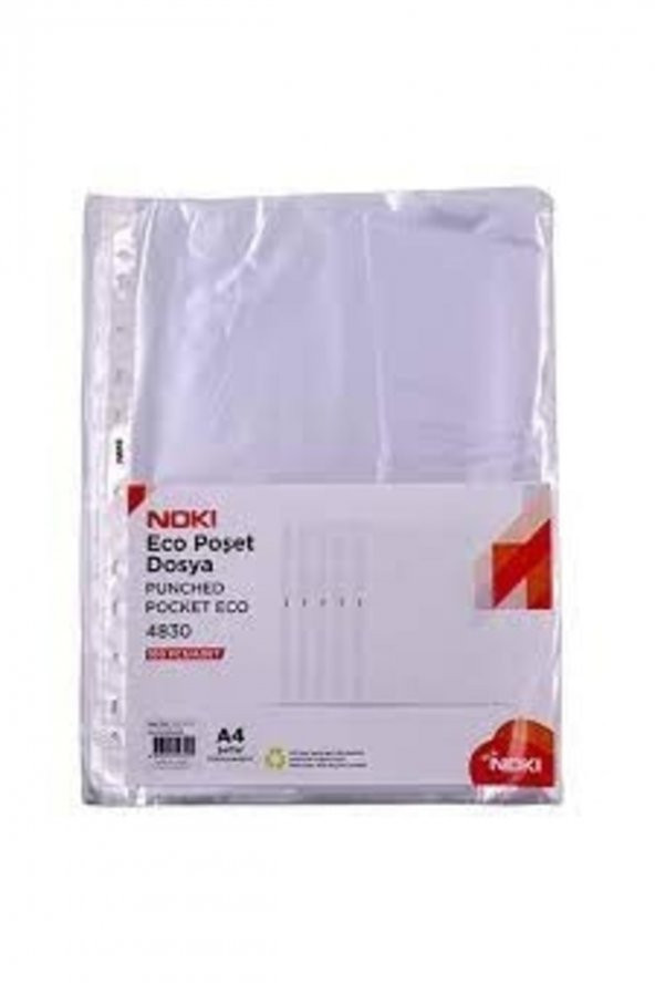 Noki Poşet Dosya 4830 Eco 30 Mıc 100 Lü Poşet ürün görseli 1