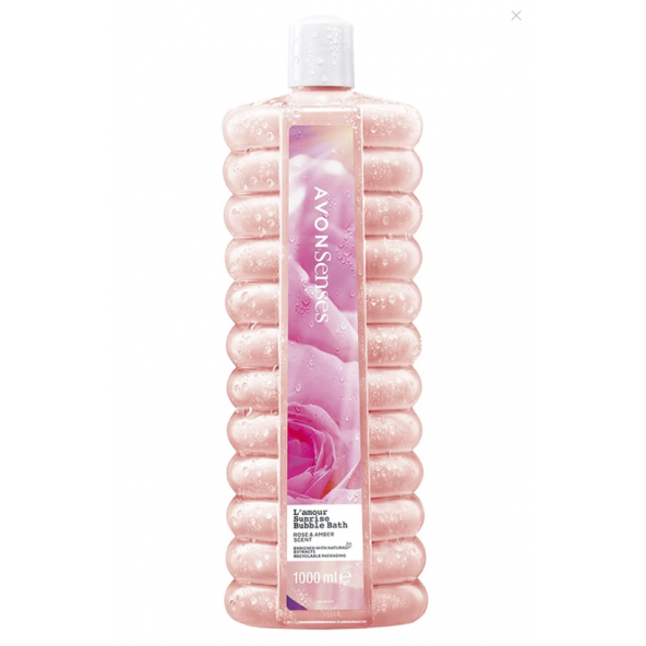 Avon L'amour Sunrise Gül ve Kehribar Kokulu Banyo Köpüğü 1 Lt. ürün görseli 1