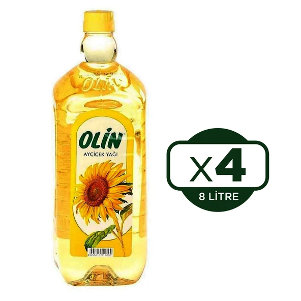 Olin Ayçiçek Yağı 2 lt Pet 4 lü ürün görseli 1