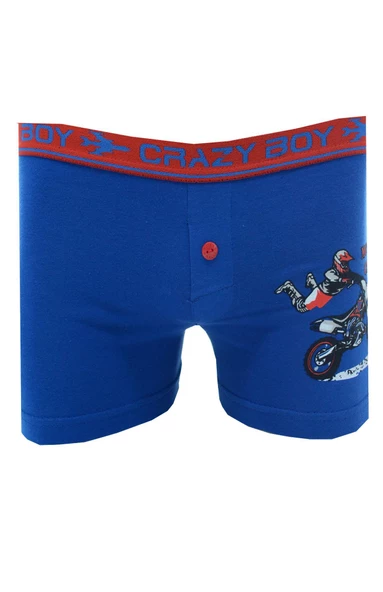 Tutku 0253 Elastan Baskılı Erkek Çocuk Boxer - Resim 6
