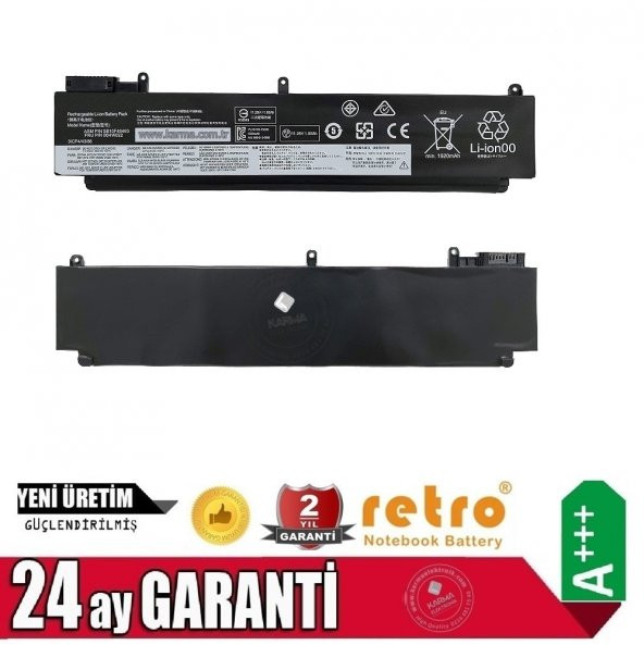 Lenovo ThinkPad T460s, T470s Notebook Bataryası - Ver.2 (Alt) / RLL-111 ürün görseli 1