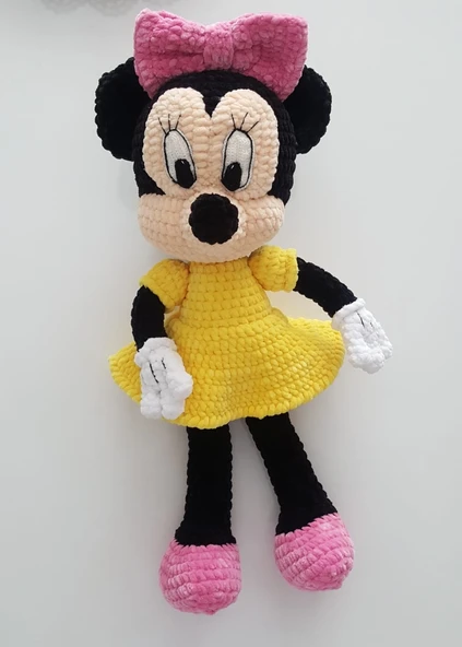 Minnie Mouse Amigurumi Organik Oyuncak ürün görseli 1