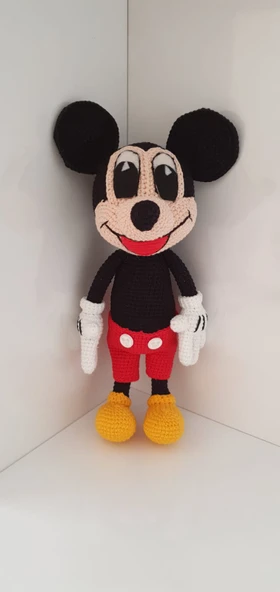 Mickey Mouse Amigurumi Organik Oyuncak ürün görseli 1