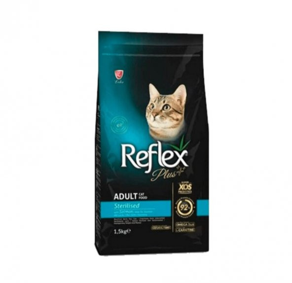 Reflex Plus Somonlu Kısırlaştırılmış Yetişkin Kedi Maması 1.5 KG ürün görseli 1