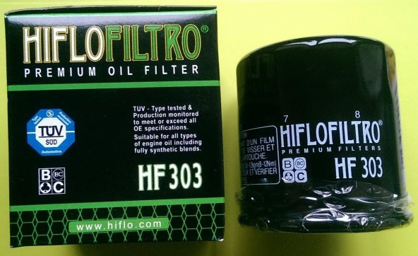 Hiflo Hf303 1997-2007 Honda CBR 1100 XX Uyumlu Yağ Filtresi ürün görseli 1