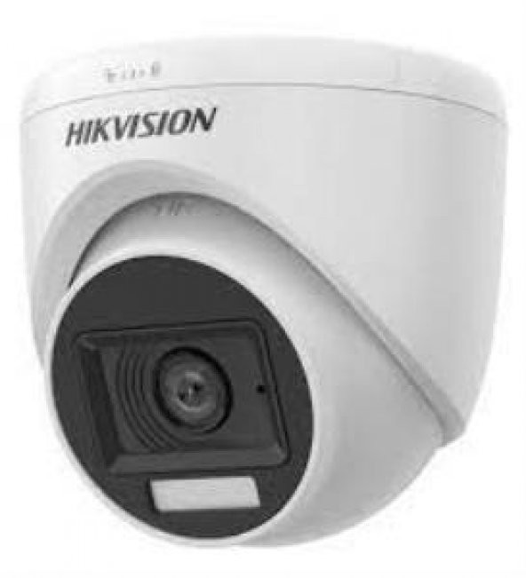 Hikvision DS-2CE76D0T-EXLPF TVI 1080P 2mp 2.8mm Sabit Lensli Dual Light Dome Kamera ürün görseli 1