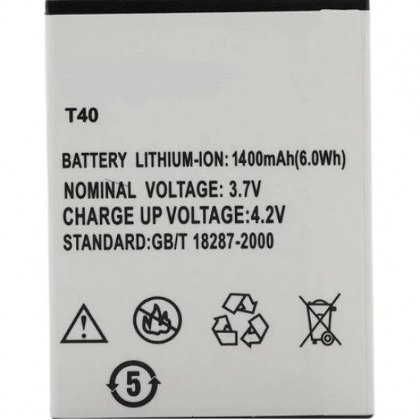 Turkcell T-40 / ZT Avea In Touch 2 (1400 mAh) Batarya Pil ürün görseli 1