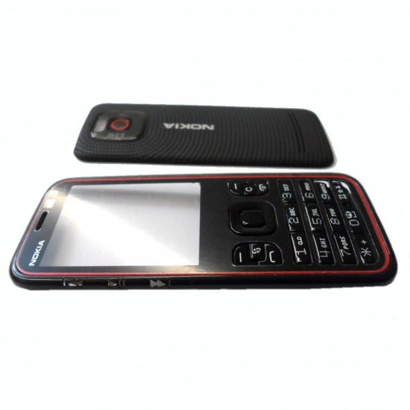 Nokia 5630 Kapak + Tuş Takımı + ön Kapak Arka Kapak  Siyah Renk ürün görseli 1