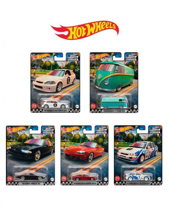 Hot Wheels Premium Boulevard Series GJT68 71-75 ürün görseli 1
