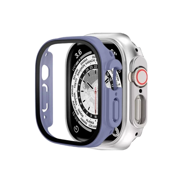 BİNANO APPLE WATCH ULTRA SENSE KASA VE EKRAN KORUYUCU LİLA ürün görseli 1