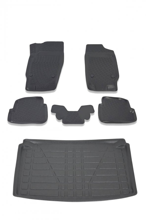 Seat İbiza Hb 2002-2008 Havuzlu Paspas ve Bagaj Seti Bizymo ürün görseli 1