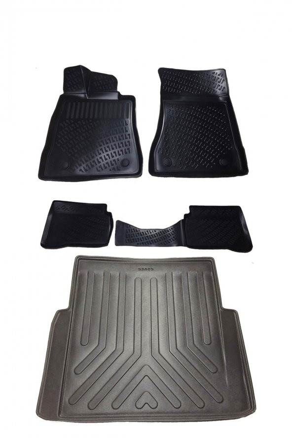 Mercedes S Serisi W221 2006-13 Havuzlu Paspas + Bagaj Havuzu Seti ürün görseli 1