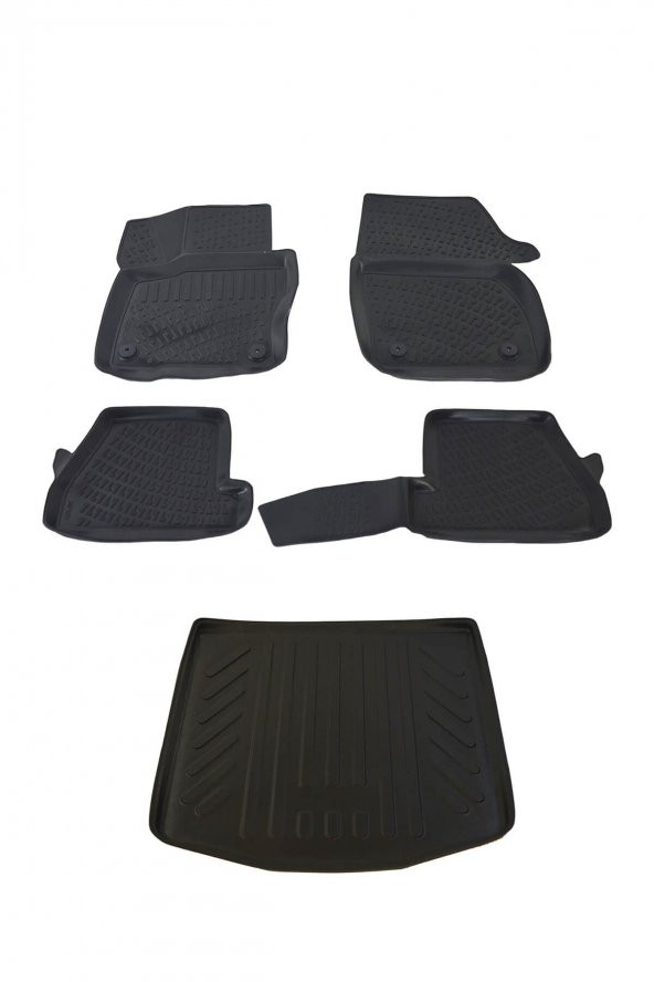 Ford Focus 3 Sedan 2011-2014 Havuzlu Paspas ve Bagaj Seti Bizymo ürün görseli 1
