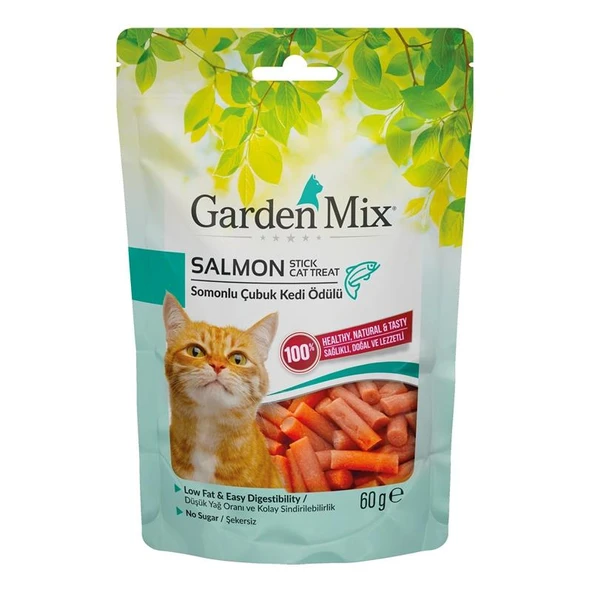 Gardenmix Somonlu Stıck Kedi Ödülü 60 Gr ürün görseli 1
