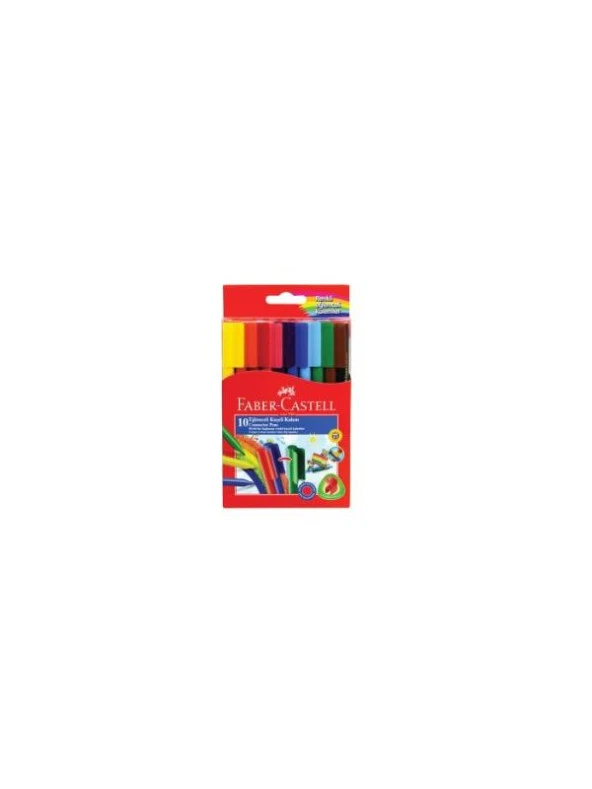 FABER CASTELL KEÇELİ KALEM 10 RENK ürün görseli 1