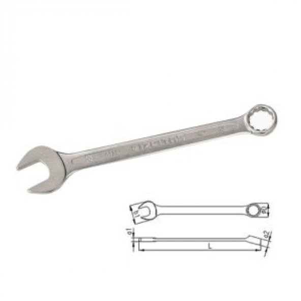 İzeltaş 0320020030 30mm Kombine Anahtar Kısa Boy ürün görseli 1